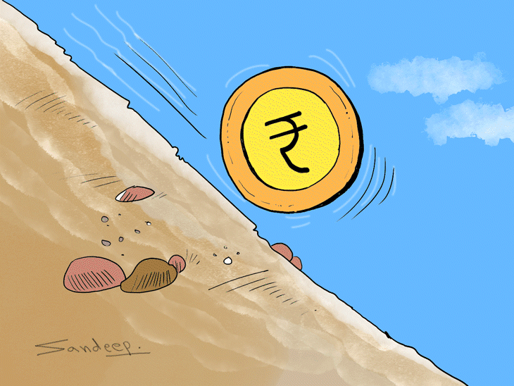 रुपया रिकॉर्ड ऑल टाइम लो पर आया:1 डॉलर की कीमत 95.20 रुपए हुई, इससे विदेशी वस्तुएं महंगी होंगी