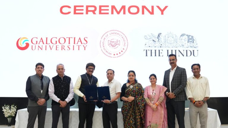 The Hindu, Galgotias University establish Centre for Excellence in Journalism