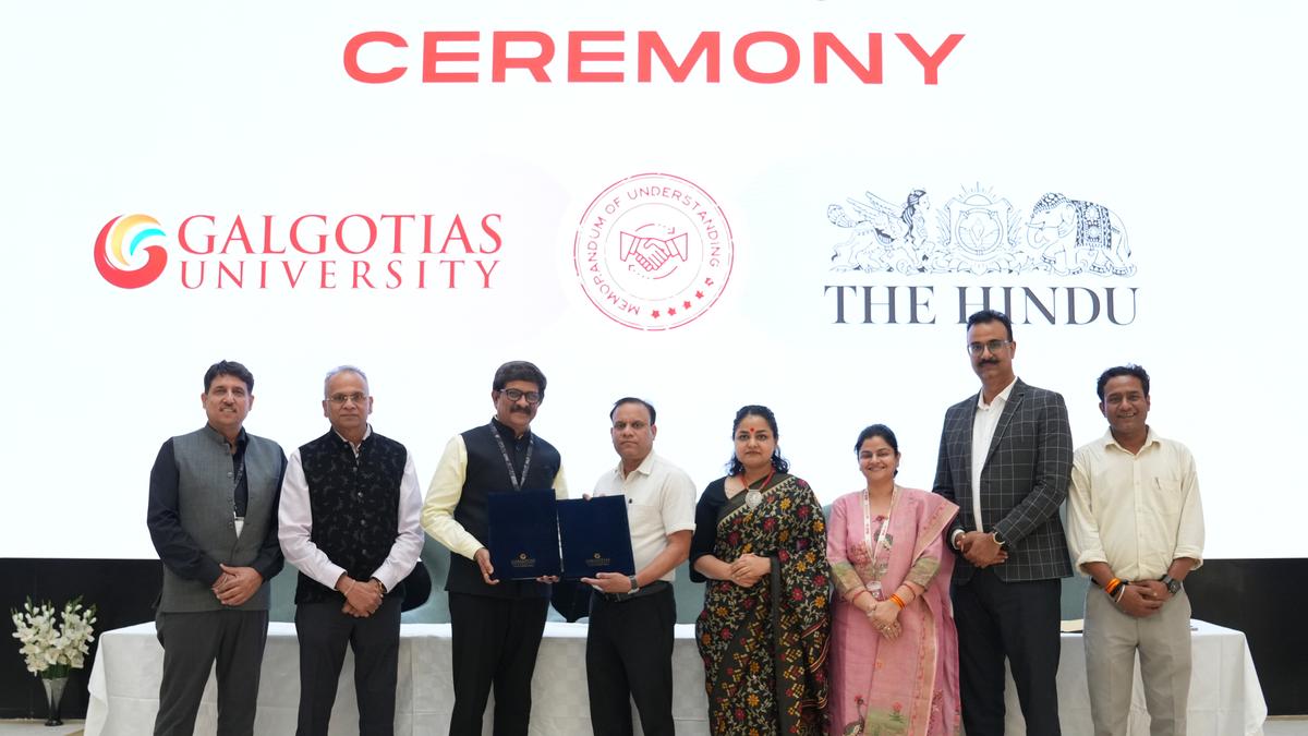 The Hindu, Galgotias University establish Centre for Excellence in Journalism